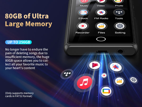 80GB mp3 player, mp3