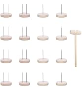 12PCS Doll Wooden Base Dual Needle Holder for Positive Dolls Figurines - Positive Potato Pickle C...