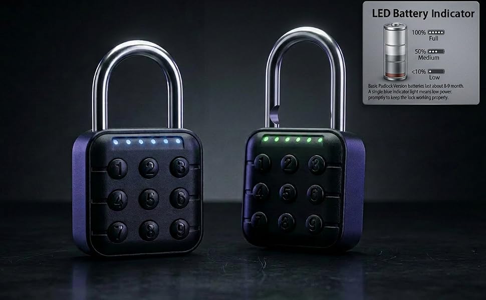 push button gate lock