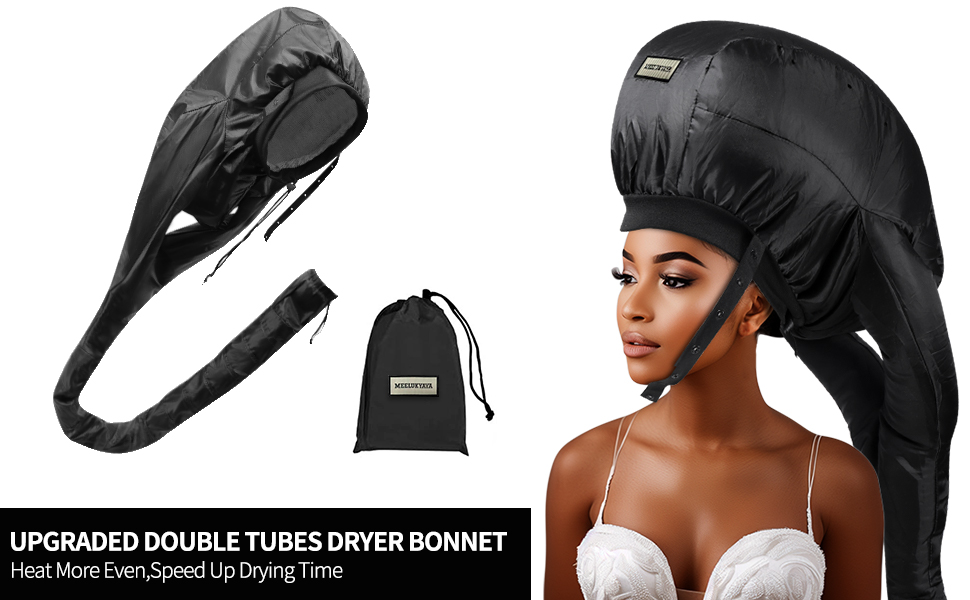 double tubes hair drying hoods