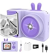 Kids Instant Print Camera,1080P Videos Digital Camera for Kids, Toddler Camera for Christmas Birt...