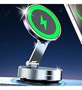 for Magsafe Car Mount Charger, 15W Fast Charging Wireless Car Charger [120LBS Suction &amp;3800gf Mag...