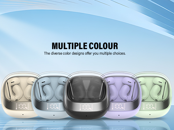 Wireless Earbuds Clip On Ear Headphones Open Ear bluetooth earbuds noise cancelling earbuds