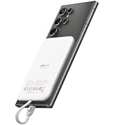 VEEKTOMX Slim Portable Charger, 5000mAh Lightweight Power Bank with Wired USB C Cable, Ultra Thin...