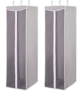 STORAGE MANIAC 2-Pack Hanging Garment Bag, Long Garment Cover for Closet, Clear Garment Bags for ...