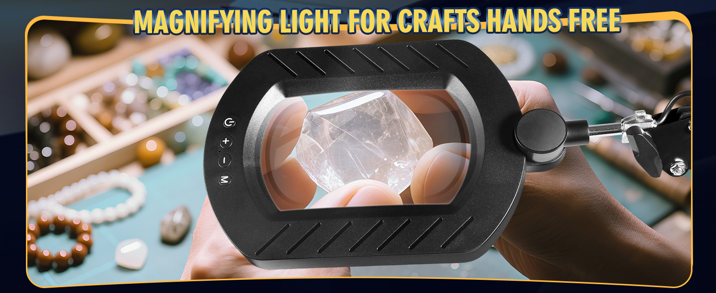 magnifying glass with light hands free