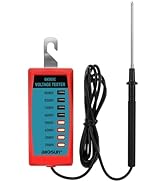 ALLOSUN GK503C NEON Fence Electric Voltage Tester Max 9000V,Electric Fence Fault Finder, Red