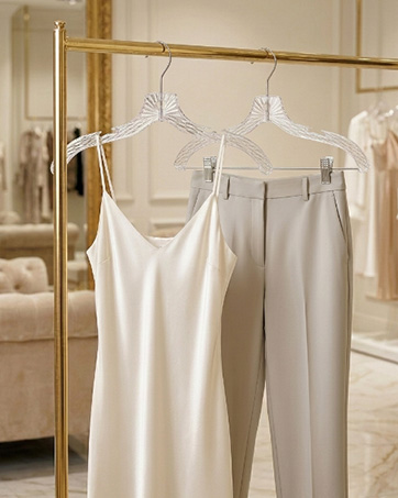 clear hangers