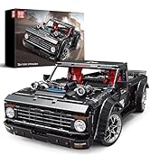Mould King 13082 Pickup Truck Block Kits Model, MOC Building Blocks Set to Build, Gift for Kids A...