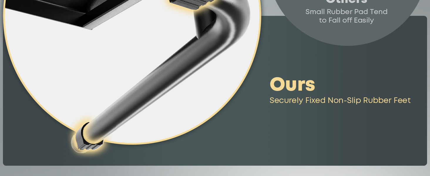 Securely Fixed Non-Slip Rubber Feet