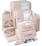 Veken 8 Set Packing Cubes, Cruise Ship Travel Essentials Accessories for Beach Vacation, Personal...