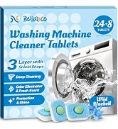 Washing Machine Cleaner Tablets - Washer Machine Cleaner Tablets for HE Front Loader &amp; Top Load W...