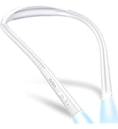Gritin Book Light, Rechargeable Neck Light for Reading - 4-Color&amp;5-Brightness,Bendable Arms,30-mi...