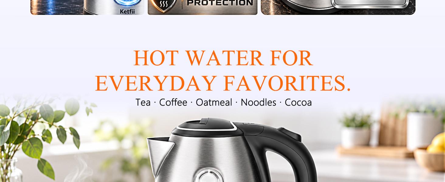 Electric Kettle for Tea Coffee and Everyday Use