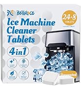 Ice Machine Cleaner Tablets Descaler (32 Pack) – Nickel-Safe Countertop Portable Commercial Ice M...