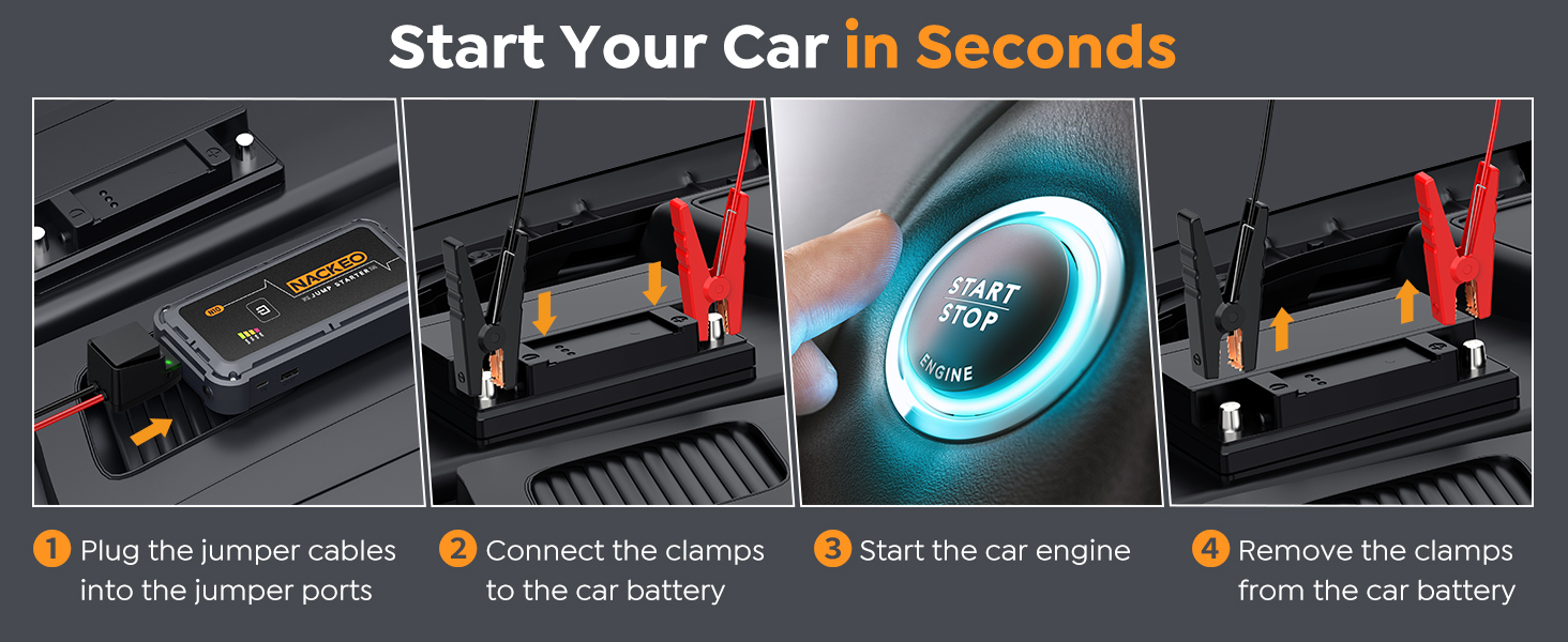 Portable Car Battery Jump Starter