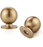 Ravinte Decor 12 Pack Champagne Bronze Cabinet Knobs, Round Dresser Knobs, Ball Kitchen Cabinet H...