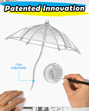 Phone Umbrella for Sun Shade Magnetic Universal Cell Phone Umbrella for iPhone Beach Pool Travel