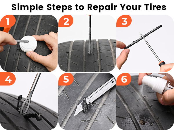 tire plug kit tire repair kit with plugs car stuff off road accessories tool kit accessories