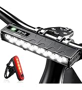 Vastfire 17 LED Bike Lights 5000 Lumen, Super Bright Bicycle Light for Night Riding, USB Recharge...