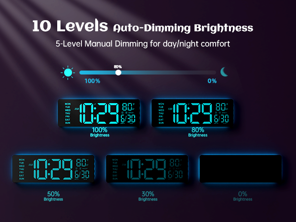 digital wall clock