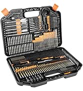 EnerTwist Drill Bit Set, 246-Pieces Drill Bits and Driver Set for Wood Metal Cement Drilling and ...
