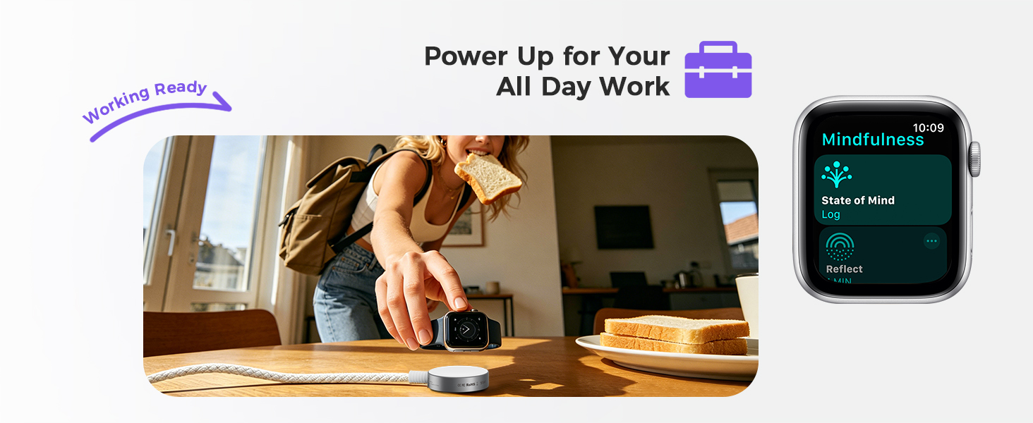 Travel Essentials 5W USB C Fast Charging for Apple watch 9