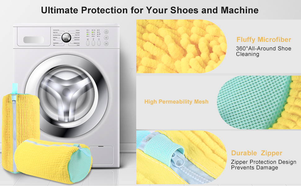 shoe washing machine bag USAGE METHOD