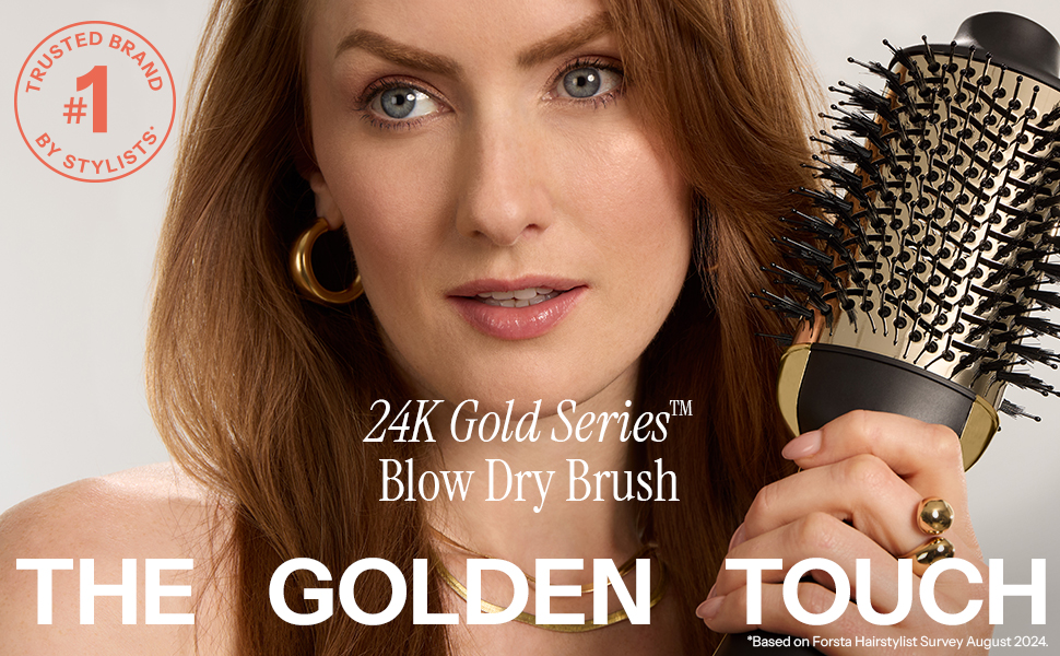 Hot Tools 24K Gold Series Blow Dry Brush, Blow Dryer Brush