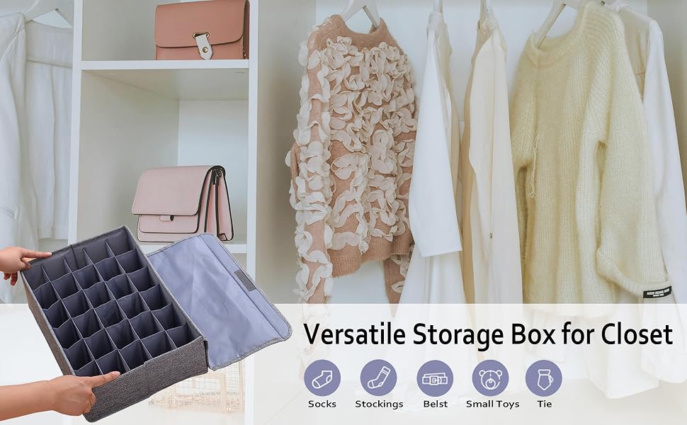 Versatile Storage Boxes with Lid and Independent Cells