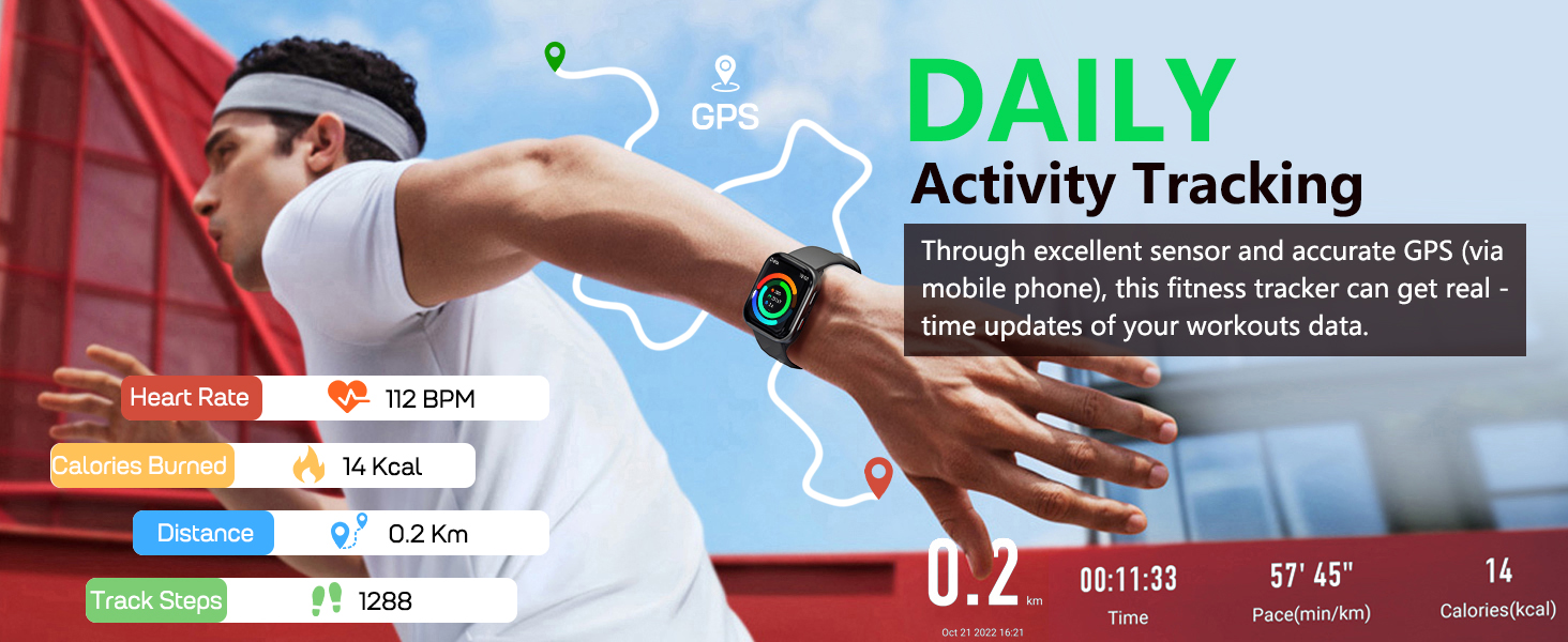 fitness watch with step counter