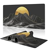 Mouse Pad Mountain Landscape Large Gaming Desk Mat Mountain and Moon XXL Mousepad Desk Pad for Ke...