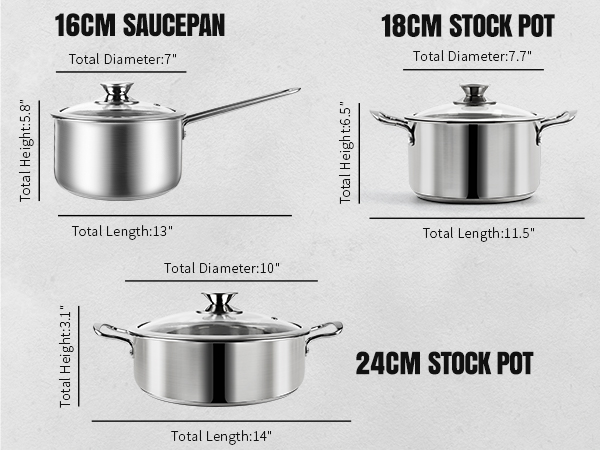 Stainless Steel Cookware Set