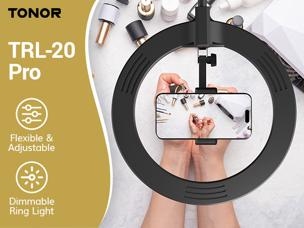 TONOR.Desk.Ring.Light.with.Camera.Mount.Kit
