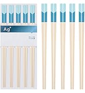 5 Pairs Fiberglass Chopsticks-Reusable Chopsticks Dishwasher Safe, 9.57 inch/24.3cm Matte Non-Sli...