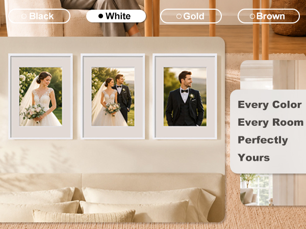 white picture frames