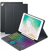 MePadKey Touchpad Keyboard Case for iPad 6th 2018/5th Generation 2017 9.7 inch, 7-Color Backlight...