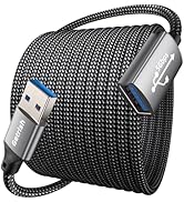 Getrish USB Extension Cable 20FT, Long USB 3.0 Extension Cord, Type A Male to Female Nylon Braide...