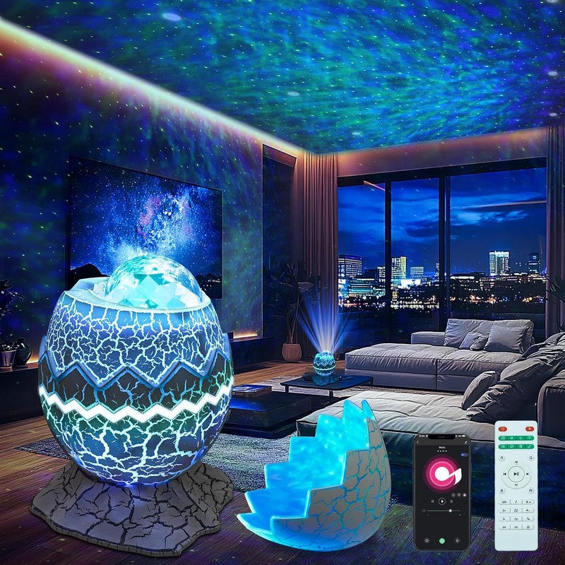 Star Projector Night Light, Galaxy Projector for Bedroom, 15 Color Mode Built-In 8 White Noise, and Bluetooth 5.1 Speaker, Remote & App Control, Timer Function, Christmas Light Projector for Kids