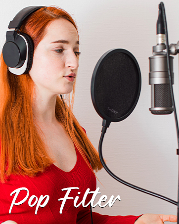 pop filter for mic blue yeti microphone hyperx quadcast shure sm7b podmic elgato wave 3 metal filter