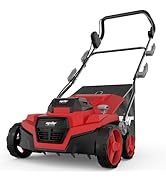 36V Cordless Brushless 15IN Scarifier &amp; Dethatcher Compatible with Milwaukee 18v Battery (Tool On...