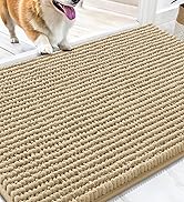 OLANLY Dog Door Mat for Muddy Paws 30x20, Ultra Absorbent Chenille Mud Doormat, Non-Slip Washable...