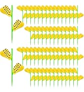 Fruit Fly Traps, 60 Pack Yellow Stick Traps, Fungus Gnat Traps, Plant Fly Stickers for Indoor and...