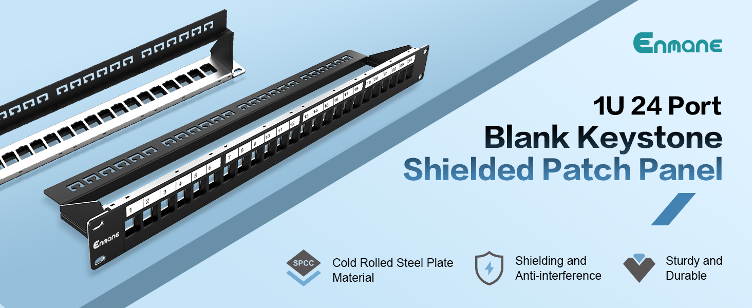 blank keystone patch panel