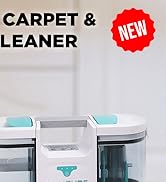 HAUSHOF Cordless Carpet &amp; Upholstery Cleaner, Lightweight Deep Fabric Cleaner Machine with Brushl...