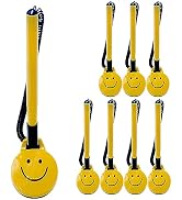 Performore 8 Pack of Secure Counter Pens with Plastic Secure Cord Attached to Adhesive Back Base ...