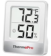 ThermoPro TP49 Digital Hygrometer Indoor Thermometer Humidity Meter Room Thermometer with Tempera...