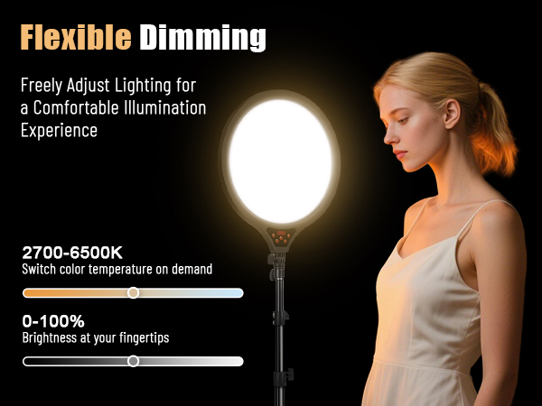 phone tripod stand with light