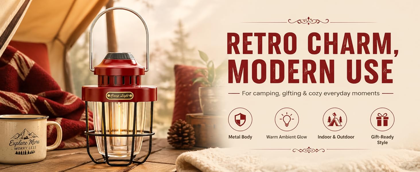 RETRO CHARM, MODERN USE -For camping, gifting &amp;amp; cozy everyday moments