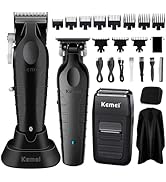 KEMEI Professional Hair Clipper, Hair Trimmer, Beard Shaver Set for Men, Electric Cordless Barber...